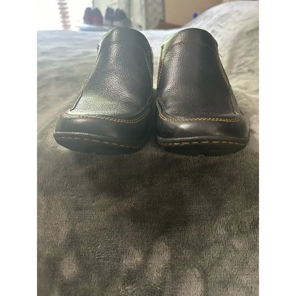 Men's Born brown leather slip on loafers, Size 9 - Picture 3 of 12